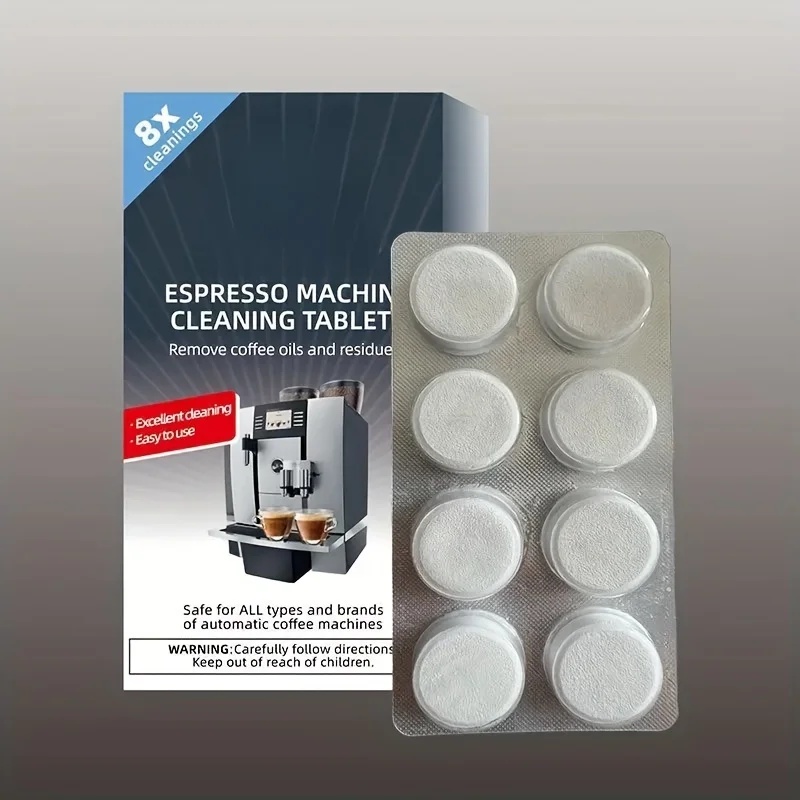 Backflush Tablet Cleaner - Reinigungstabletten für Espressomaschinen, Entkalkungs- und Rückspülölentferner-Lösung,