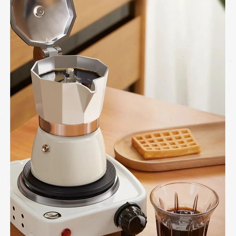 Moka-Kanne mit rundem Boden, E – Coffee Equipment Set Bewertung und Preis